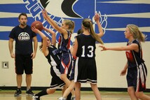 St. Dominic Volleyball Team at play