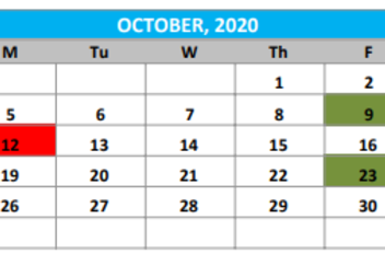 October Calendar